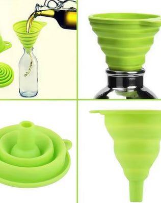 1pc Mini Silicone Gel Foldable Collapsible Style Funnel Hopper - Problems Solved