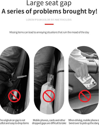 2PCS Car Seat Gap Filler - Car Seat Gap Filler Organizer for Holding