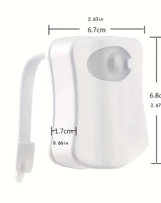 Wireless LED night light with motion sensor, RGB 16-color options, suitable for toilet and home lighting by Problems Solved