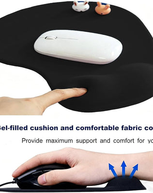 Problems Solved anti-slip mouse pad with gel foam wrist support, designed for comfortable PC use