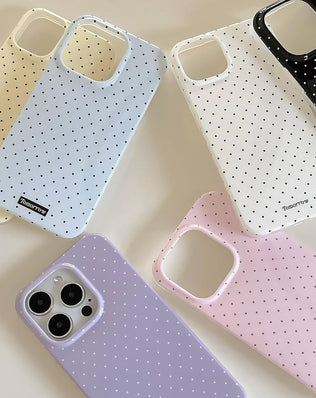 Reownest Case for iPhone 13 iPhone 14 with Cute Polka Dot Pattern Aesthetic Design