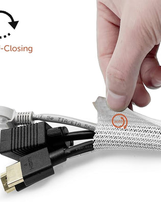 Cable Tidy Sleeve, 13mm/00.51"-3m/ 9.8ft Cable Management Sleeve
