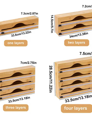 Kitchen Wrap Dispenser with Foil & Cling Film Cutter - Problems Solved