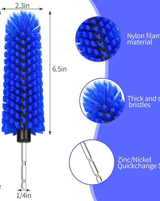 Problems Solved drill brush for car wheels and bottles, dense and durable car cleaning brush with sturdy bristles.