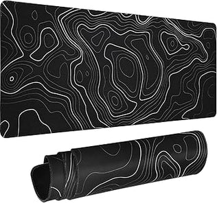 Large Problems Solved gaming mouse pad with non-slip base, 800x300x3mm desk pad for smooth gaming and workspace comfort.