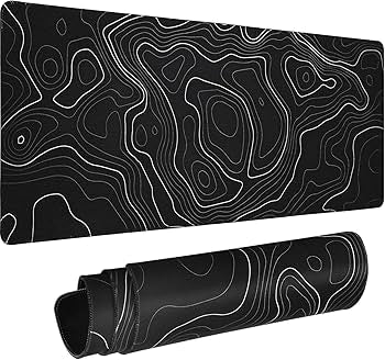 Large Problems Solved gaming mouse pad with non-slip base, 800x300x3mm desk pad for smooth gaming and workspace comfort.