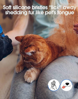 Pet Grooming Glove, Gentle Pet Grooming Glove Brush, Efficient Pet Hair Remover Glove