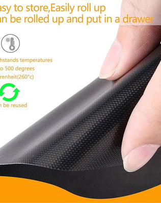Pack of 4 Geebymol Oven Liner, Oven Liners for Fan Assisted Ovens, Non Stick BBQ