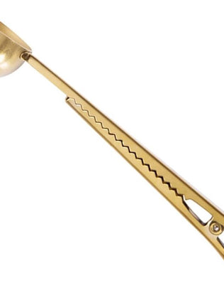 Angel mall Coffee Scoop, Stainless Steel Golden Multi function coffee spoon
