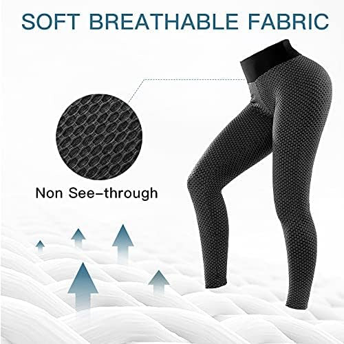 Women’s high-waisted gym leggings with tummy control and butt lift features by Problems Solved, shown on a model.