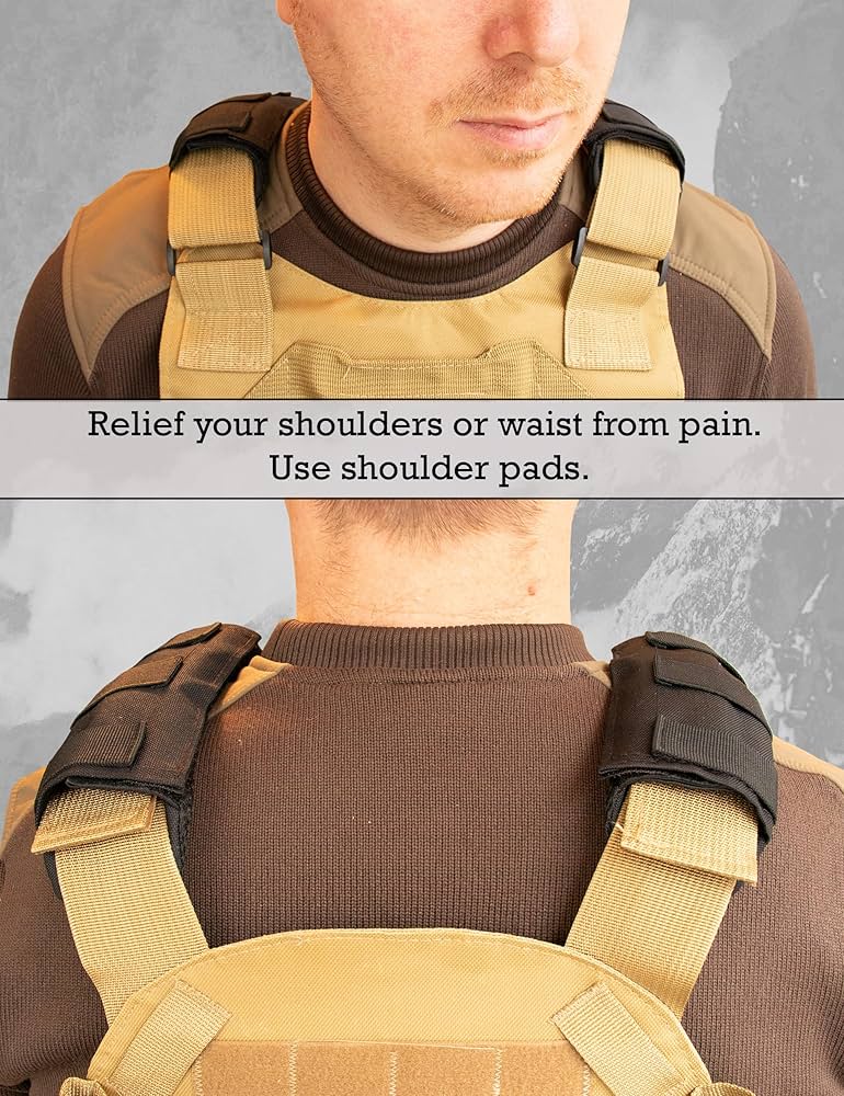 Problems Solved shoulder strap pad for plate carrier offers comfortable weight distribution and padded support in tactical gear.
