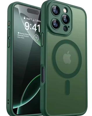 Problems Solved magnetic phone case for MagSafe, military-grade shockproof design, with a sleek protective exterior.