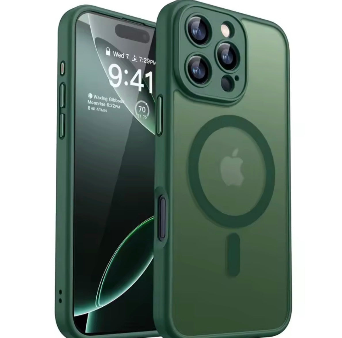 Problems Solved magnetic phone case for MagSafe, military-grade shockproof design, with a sleek protective exterior.