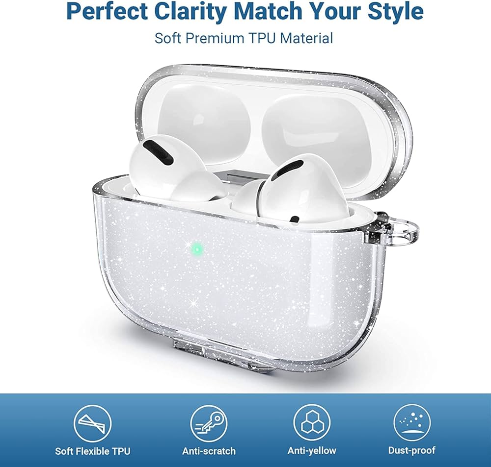 Airpods Pro 2nd/1st Generation Case, Protective AirPod Pro Cover Soft TPU