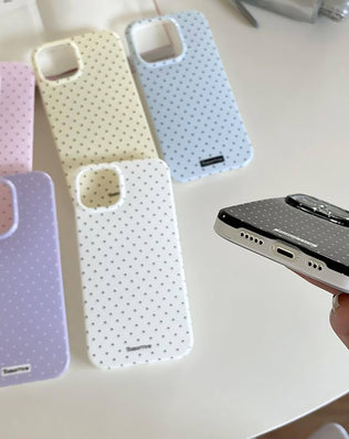Reownest Case for iPhone 13 iPhone 14 with Cute Polka Dot Pattern Aesthetic Design