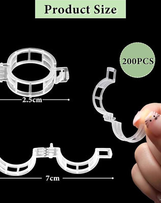 Plant Clips for Climbing Plants, 200 Pieces Plant Clips Tomato Hooks Trellis