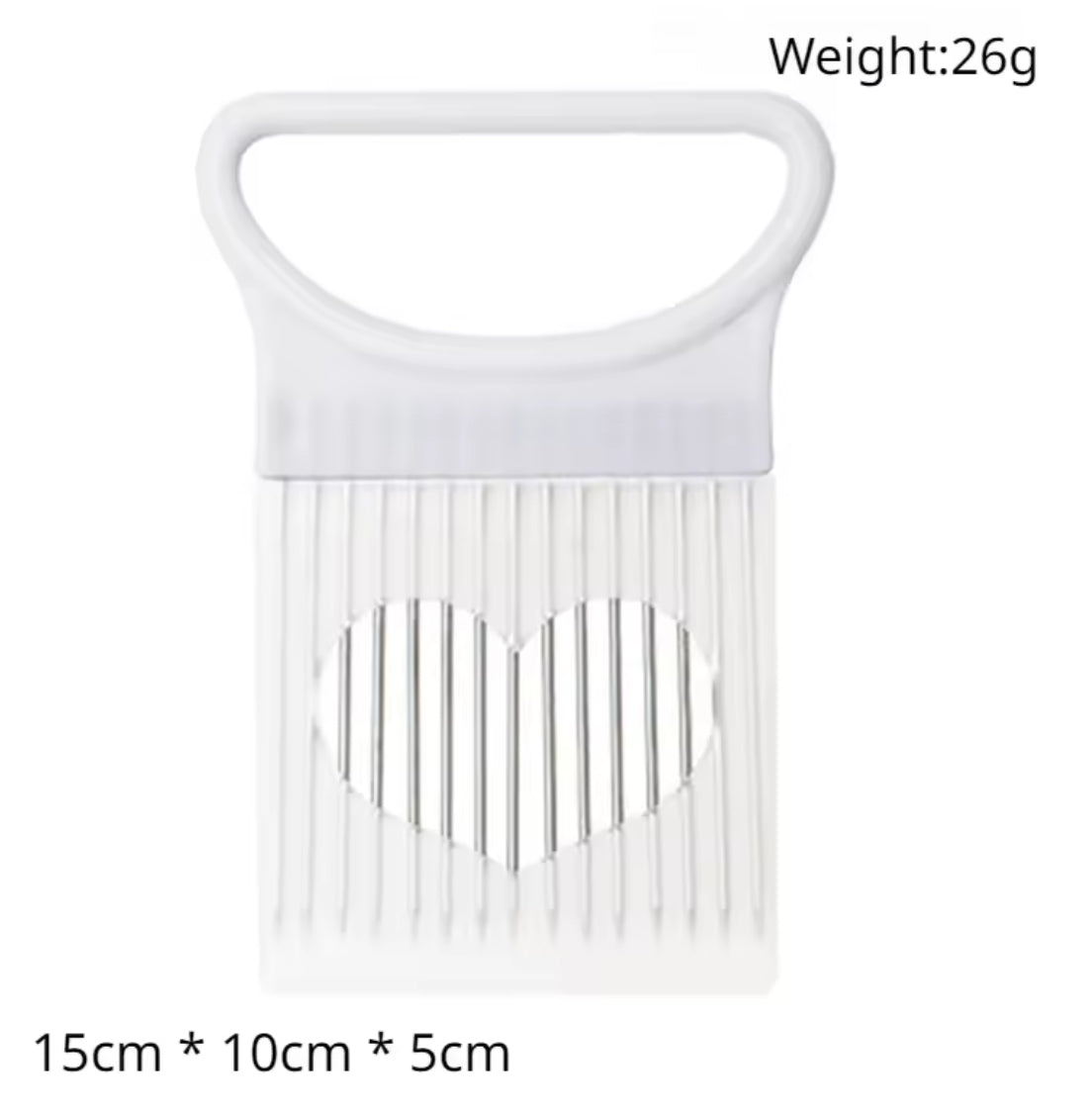 Stainless Steel Onion Slicer & Vegetable Holder - Problems Solved