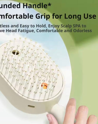 Electric Spray Air Massage Comb, Anti-Tangle & Essential Oil Mist Hair Straightener Brush