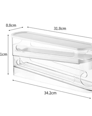 Bilayer Fridge Egg Storage Box Automatic Rolling Eggs Holder Rack - Problems Solved