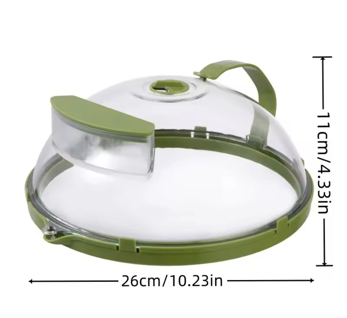 Microwave Cover for Food Clear Microwave Splatter Cover with Water Steamer and Handle