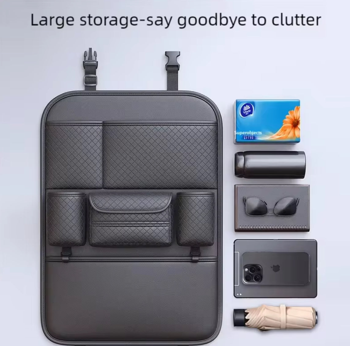Multi-functional Car Seat Back Organizer - Problems Solved