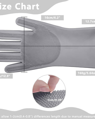 Pet Grooming Gloves-Heat Resistant Dog Washing Gloves with High-Density