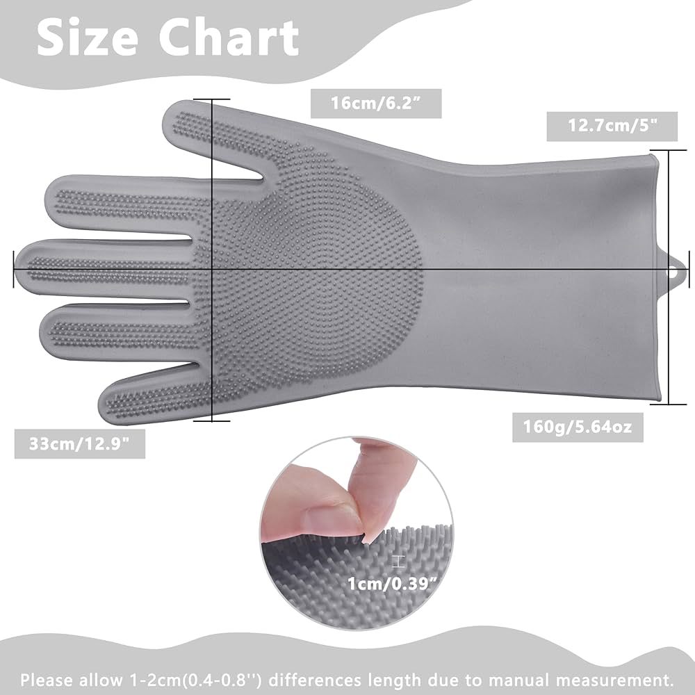 Pet Grooming Gloves-Heat Resistant Dog Washing Gloves with High-Density