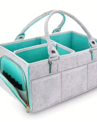 Baby Diaper Caddy Organizer for Boy or Girl Large Nursery Storage Bin Basket Portable