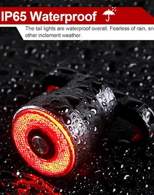 Ultra Bright Smart Bike Tail Light, USB Rechargeable Brake Sensing Bicycle Light