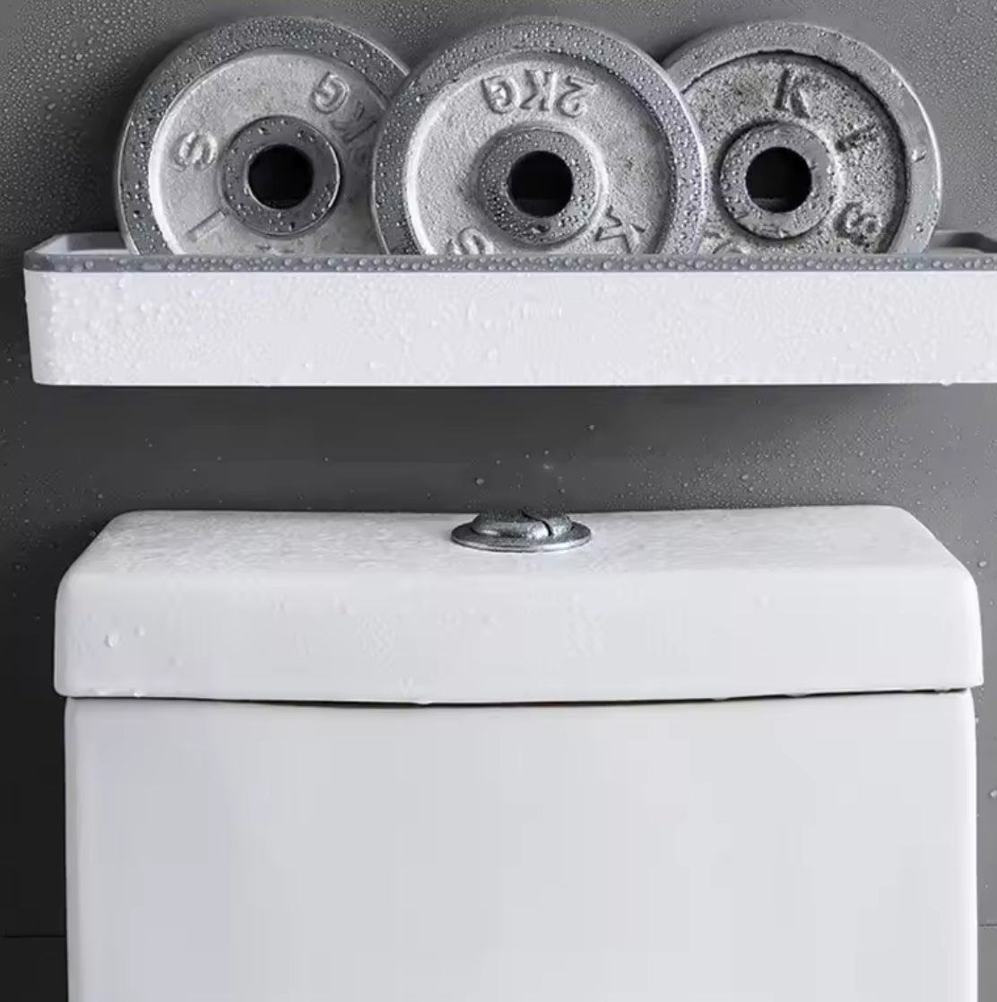 Wall Hanging Toilet Bathroom Storage Cabinet Rack Punch Free - Problems Solved