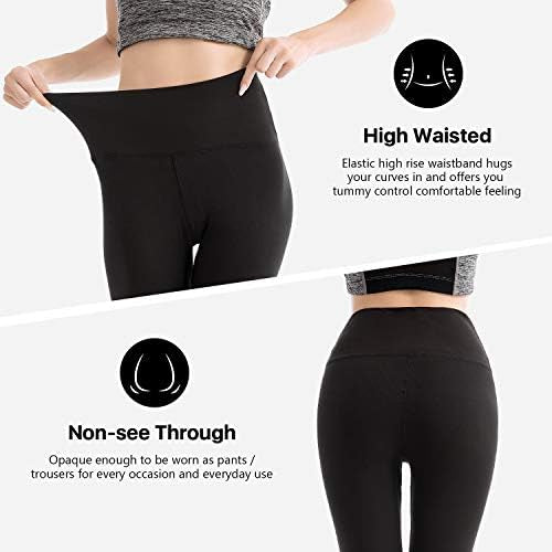 Two pairs of Problems Solved high-waisted women's leggings with tummy control and stretchy athletic fabric, shown flat.