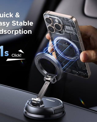 Problems Solved UGREEN MagSafe Car Mount with suction cup, 360° magnetic phone holder for secure in-car use.