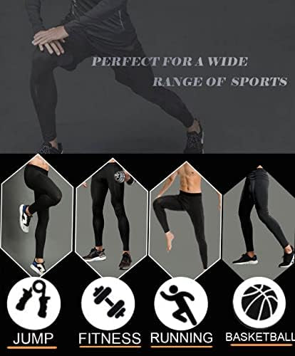 Men's compression trousers from Problems Solved, lightweight sports tights with supportive base layer design for active wear.