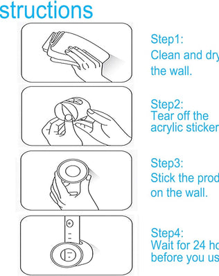 2Pcs Electric Toothbrush Holder Wall Mounted for Space Saving