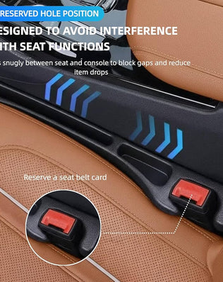 2 Pack Car Seat Gap Organiser, Seat Gap Filler for Cars, SUVs and Trucks