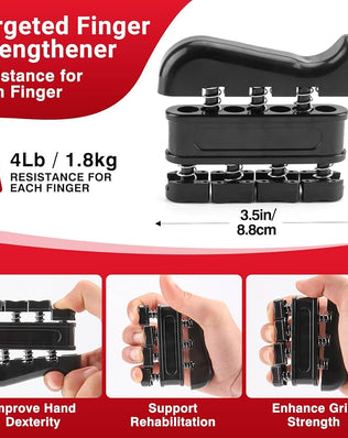 Grip Strength Tester & Grip Strength Trainer Kit, Hand Grip Dynamometer Forearm