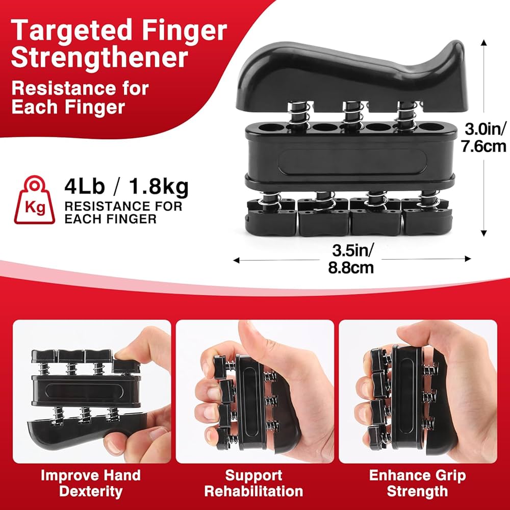 Grip Strength Tester & Grip Strength Trainer Kit, Hand Grip Dynamometer Forearm