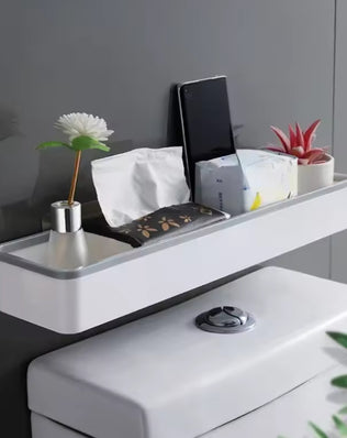 Wall Hanging Toilet Bathroom Storage Cabinet Rack Punch Free - Problems Solved