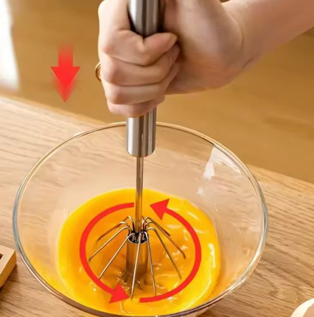 Stainless Steel Semi-Automatic Handheld Whisk - Problems Solved