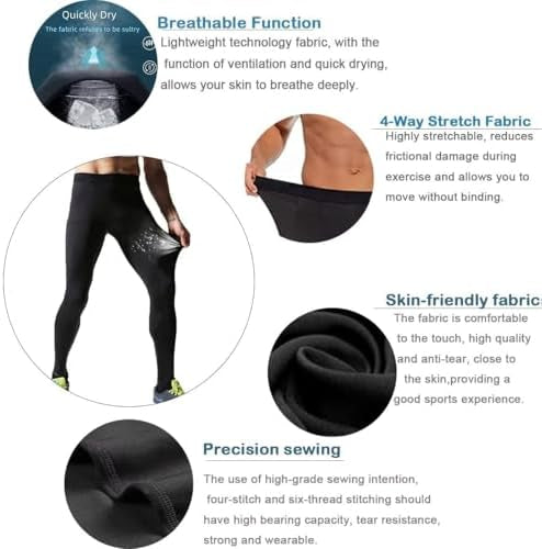 Men's compression trousers by Problems Solved, lightweight sports tights with a snug fit and breathable fabric for active wear.