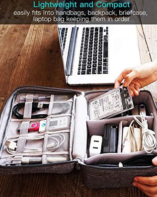 Travel Cable Organizer Bag, Electronics Accessories Organizer Bag, Universal Travel