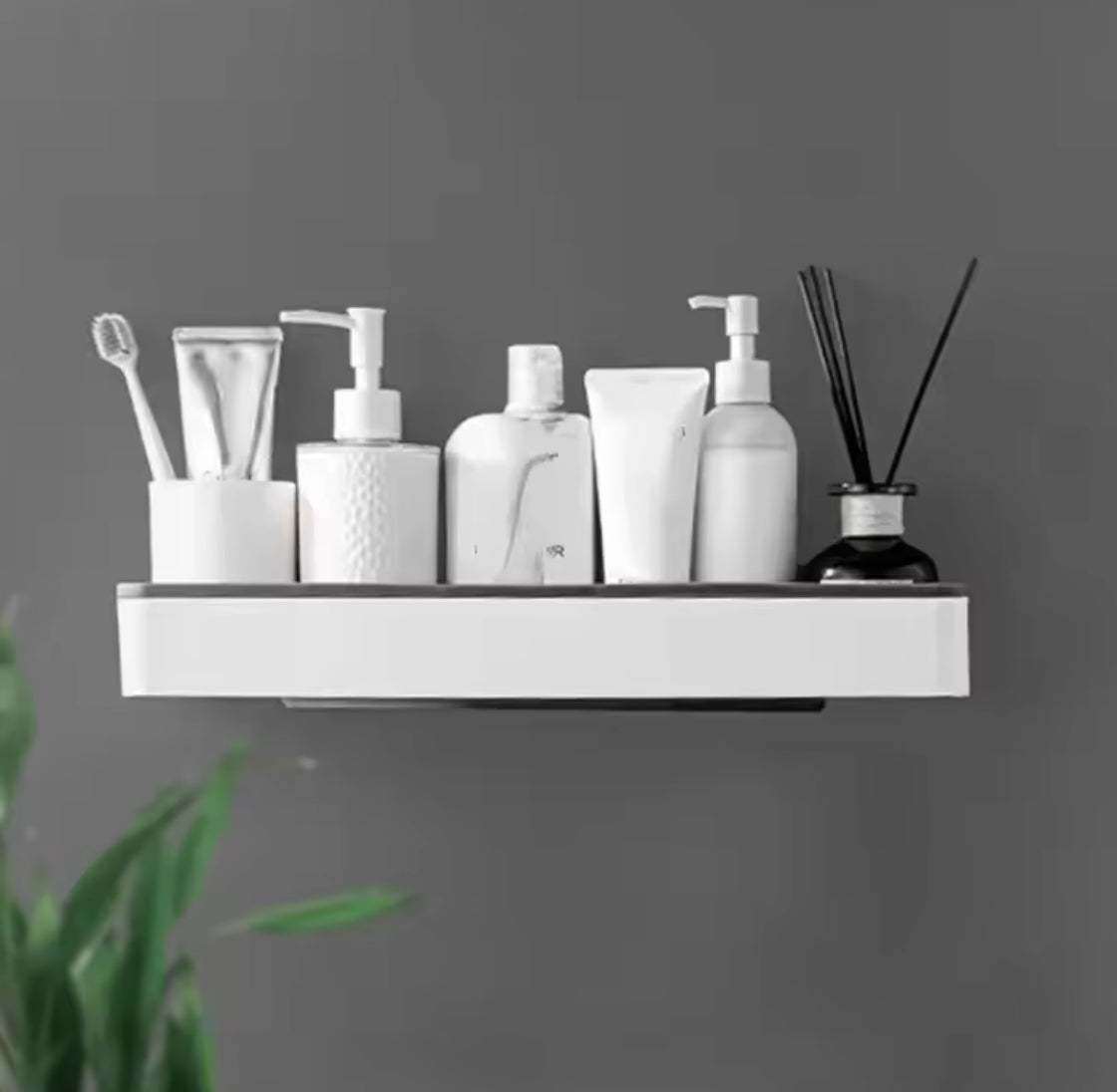 Wall Hanging Toilet Bathroom Storage Cabinet Rack Punch Free - Problems Solved