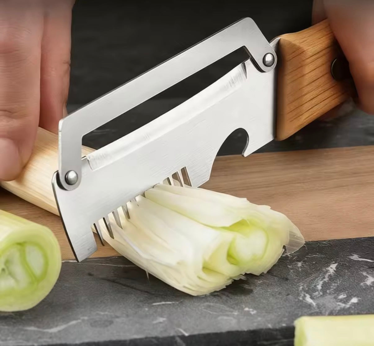 Wooden Multi Functional Vegetable Peeler With Ergonomic Handle For Peeling