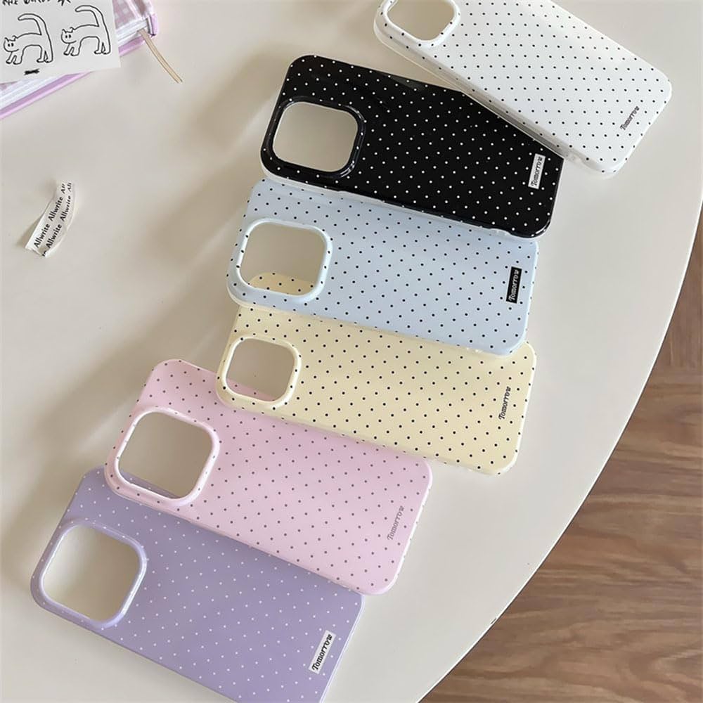 Reownest Case for iPhone 13 iPhone 14 with Cute Polka Dot Pattern Aesthetic Design