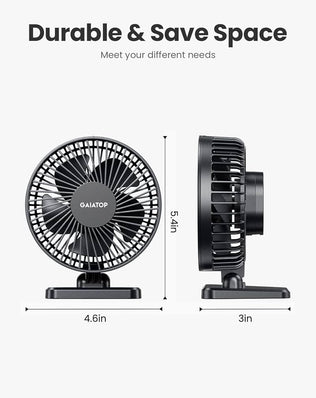 Problems Solved USB desk fan with three-speed settings, compact portable design, quiet operation, ideal for desktop cooling.