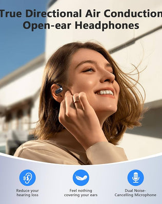 Problems Solved Translation Earbuds with AI for real-time language translation in 144 languages, showing sleek wireless earbud design.