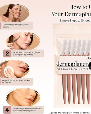 Kitsch Dermaplane Razor for Women Face - Face Razors for Women & Men