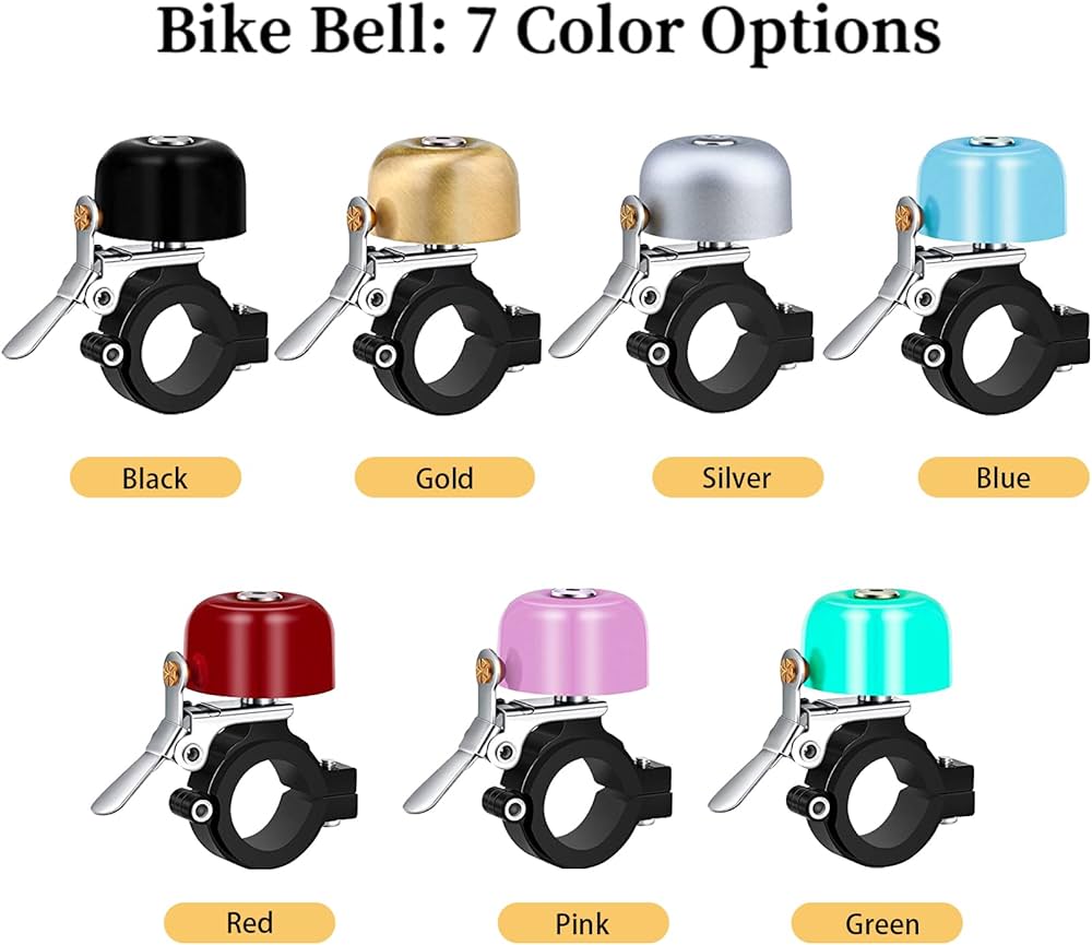 Bike Bells Adults Kids, Full-Metal Bike Bell for 22.2-31.8mm Bicycle Handlebars