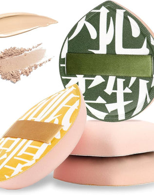 Problems Solved Korean makeup sponge puffs with teardrop shape for foundation, concealer, and powder application.