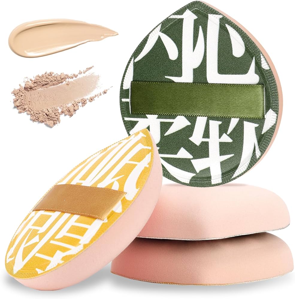 Problems Solved Korean makeup sponge puffs with teardrop shape for foundation, concealer, and powder application.